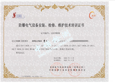 2024年4月麻豆AV一区二区天美传媒电气设备安装检修维护技术培训证书通知